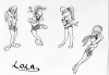Lola Bunny action poses
