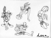 Lola Bunny action poses