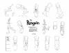 Playboy Penguin Model Sheet